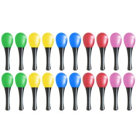 Felimoa Maracas, Percussion Instrument, Rhythm Instrument, Music, Musical Toy, 5 Colors, 4 Pieces Total of 20 Pieces