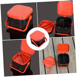 Garneck Box Worm Box Plastic Organiser Box Plastic Container Para Guardar Fishing Tool Earthworm Storage Case Red Worm Bait Box Breathable Bait Box Tackle Storage Box