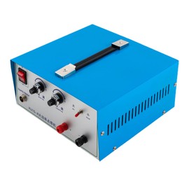 Jewelry Spot Welder, 100A 110V 500W Pulse Sparkle Spot Welder Machine Portable Spot Welding Machine with Handle Tool Jewelry Welding Tool for Glasses Repair, Jewelry, Tin Toys, Handicrafts(100A Blue)