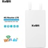 KuWFi Waterproof Outdoor 4G LTE CPE SIM Card WiFi Router