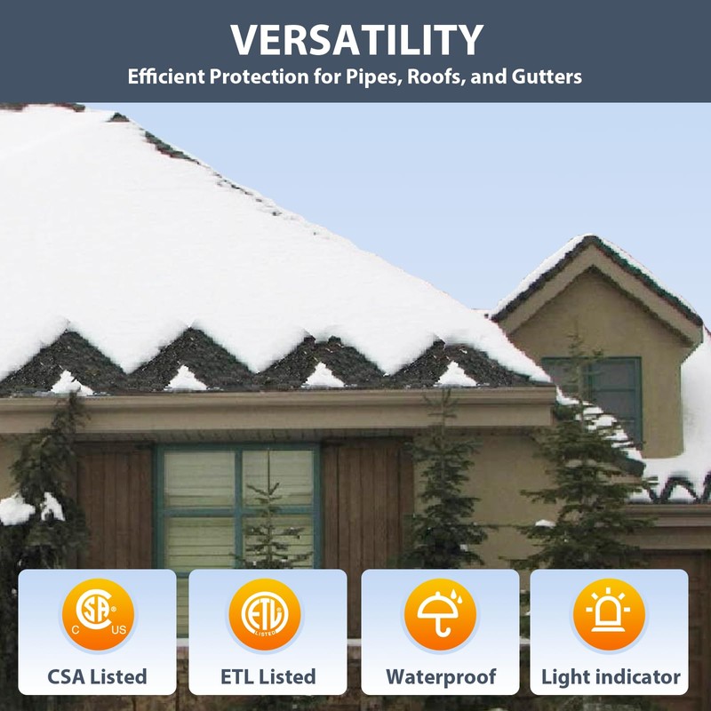 HEATIT HIRD 20 feet 5 Watts Per Foot Roof &