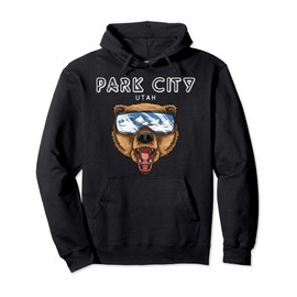 Park City Utah - USA Grizzly Ski Resort 80s Retro Gift Pullover Hoodie