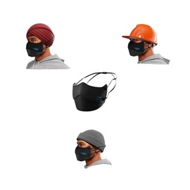 MAGNEMASQUE EAR-FREE MAGNETIC FACE MASK - Ice Silk, Breathable, Nose Vent, Extremely Comfortable. (Pink)