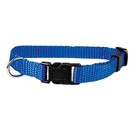 Nylon Puppy Collars Blue 9-32 cm Adjustable for Neck Circumference of 19-32 cm 4 Colours Ideal for Breeders Also Available as a Set with Lead
