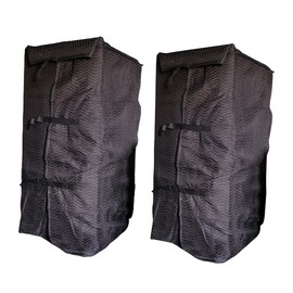 Mytee Products (2 Pack Black Quilted Refrigerator Cover - Outdoor Fridge Cover, Furniture Pad for Moving/Storage - 38" x 70" - Fully Adjustable, Machine Washable