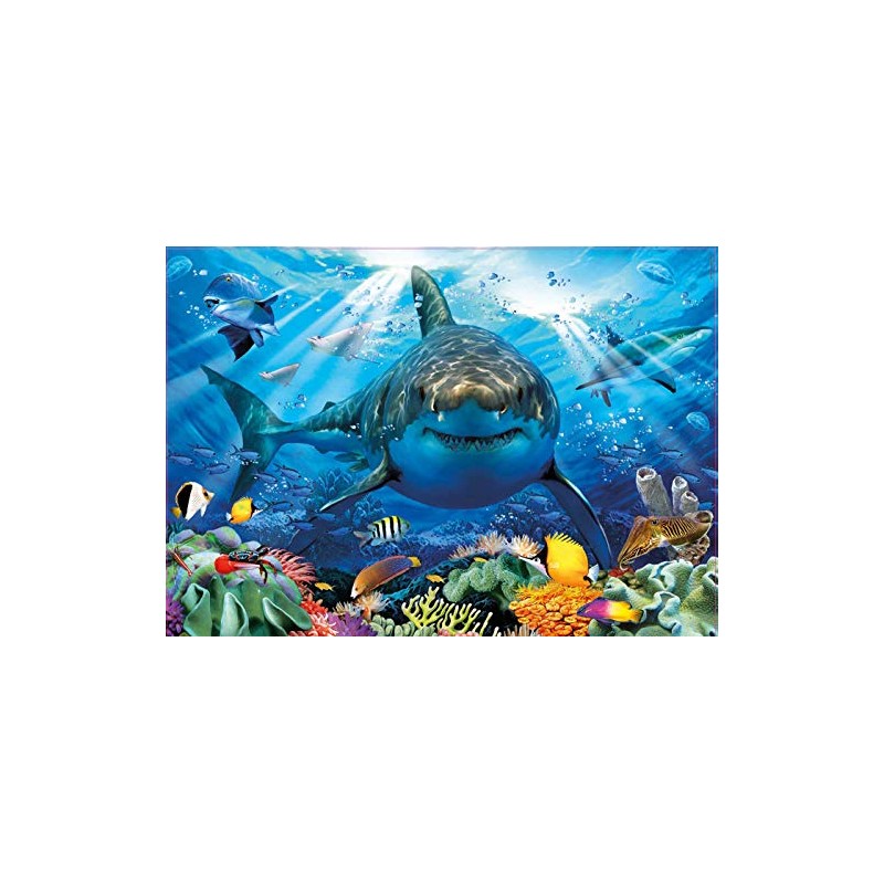 Educa 18478 Puzzles 500 Pieces, White Shark, No Colour