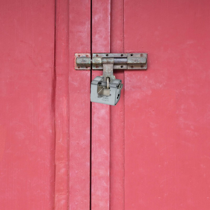 CISA 25769 Padlock Enclosed Locking Line, Steel, 80 mm