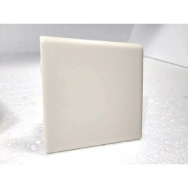 Daltile Beige Almond Ceramic 4.25X4.25 in Bullnose Tile Square Subway Trim Curved (1 PC)