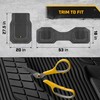 Cat TerrainGuard Heavy-Duty 3-Piece All-Weather Rubber Floor Mats for Car,