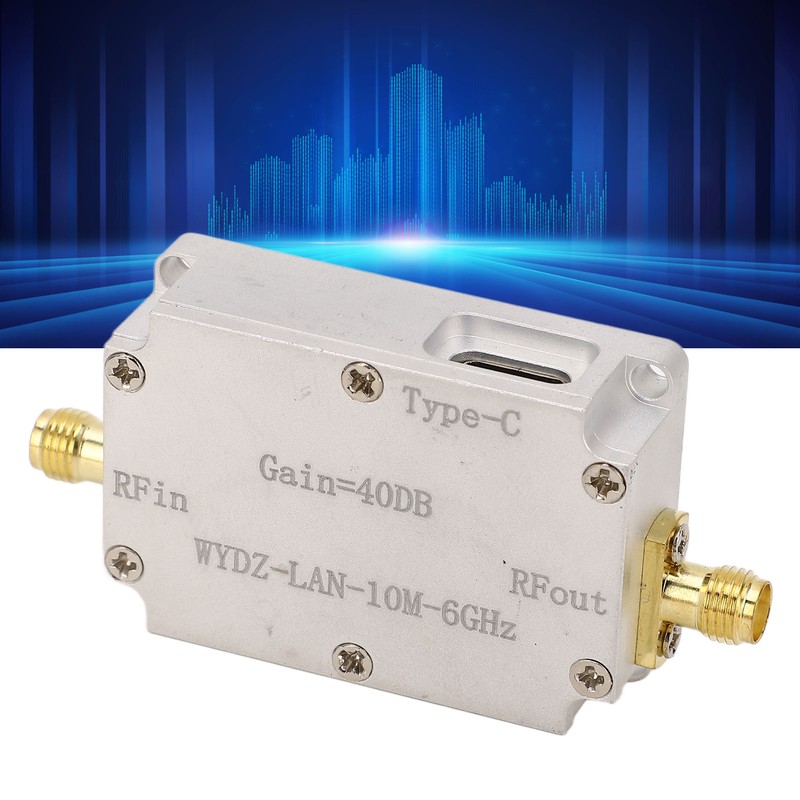 Low Noise Amplifier 40DB Gain 10M To 6GHz Precise Transmission