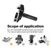 Slab Flattening Router Bits 1/2 Shank, 2-3/8”Cut Dia, 12*12*1.5mm Insert,