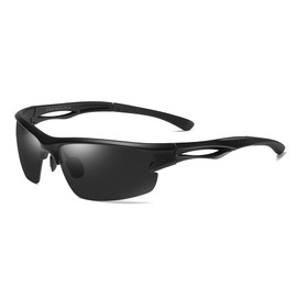 Cyxus Polarized Semi-Rimless TR90 Cycling Sunglasses Men Women Rectangle Glasses Running Fishing Bike Baseball Sport 1071