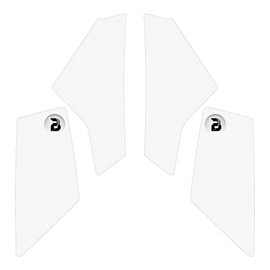 BLOQ Motorcycle Tank Grips compatible with YAMAHA MT-10 (2022-) PREMIUM - CLEAR