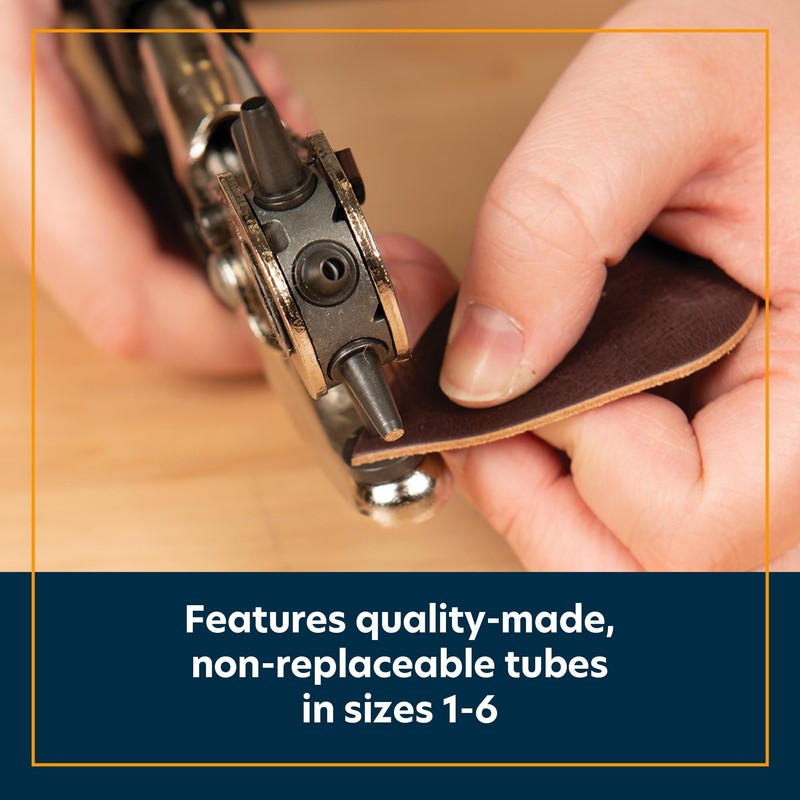 Weaver Leather Supply Heritage Compound Action Revolving Leather Hole Punch