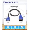 BTROVIA 16 Pin OBD2 Cable Adapter Fits for Nexiq USB