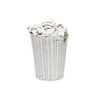 Arpan White Resin Plastic Strong Round Waste Paper Bin/Basket/Storage -Ideal