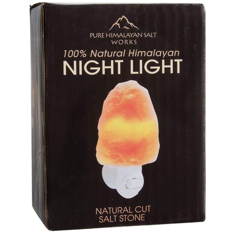 Pure Himalayan Salt Works 100% Natural Himalayan Night Light, Natural