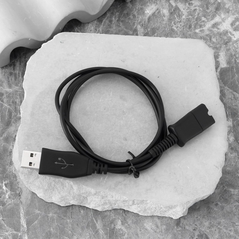 ECSiNG USB Adapter Connects Headset to PC. Compatible with Plantronics