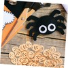 jojofuny 100pcs Pumpkin Shape Wooden Buttons Hand Made DIY Cartoon