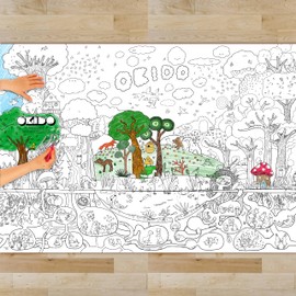 OKIDO: Nature GIANT Colouring Poster | 100x70cm Poster | Colouring Posters for Kids | 3-7 year olds