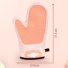 1 Pair Kitchen Oven Glove Excellent Insulation Anti Slip Thickened