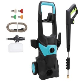Electric Pressure Washer, 4000PSI 2.5GPM Portable Power Washer High Pressure Cleaning Machine with 4 Nozzles for Car Fence Driveway Patio Deck Home Cleaning (Blue)