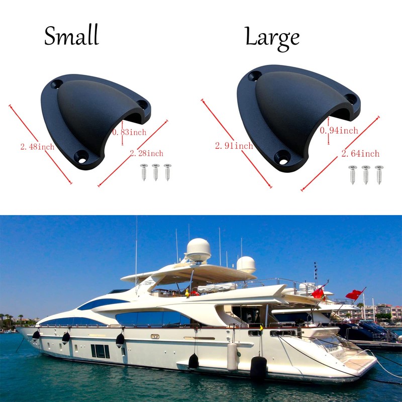 Berfi Life Marine Wire Cable Vent Cover with 3 Screws,