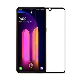 UPONEW [2 Pack Bubble Free HD High Clear Tempered Glass Screen Protector for LG V60 ThinQ 5G 2020 LG V600 Black