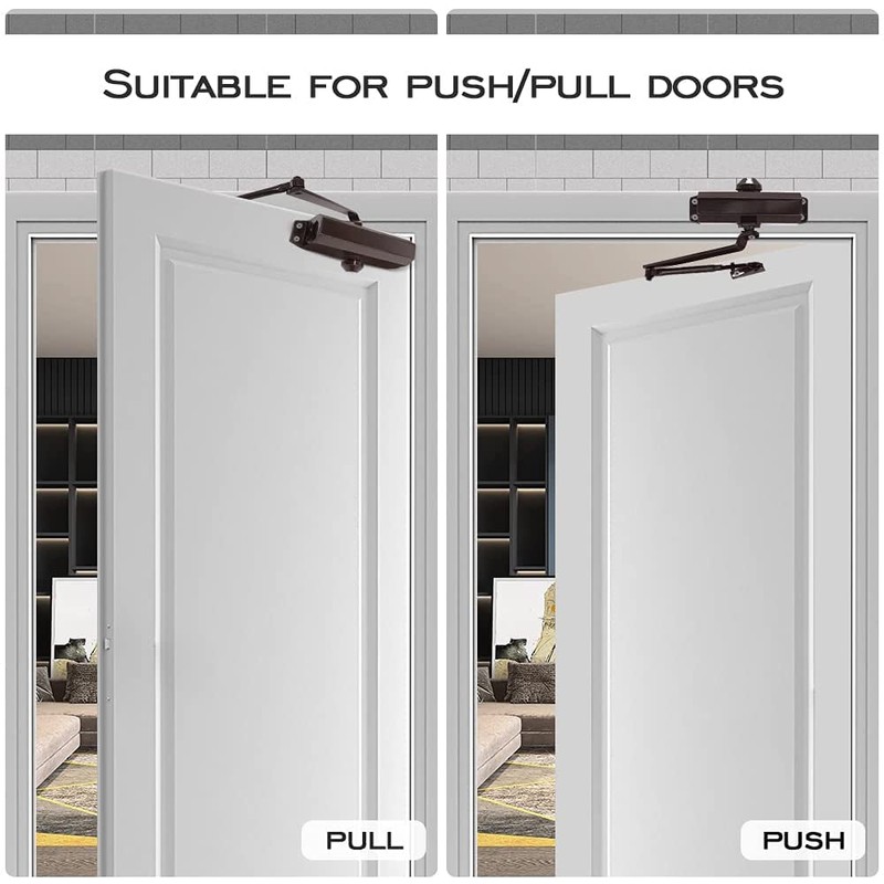 MARIE Automatic Adjustable Size 3 Spring Hydraulic Door Closer Heavy