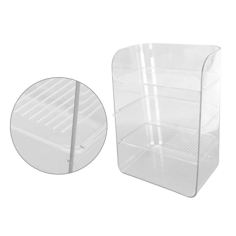 Cosmetic Shelf Multi Layer Large Capacity Detachable Partition Stable Countertop