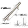Aimyoo Cabinet Handles - Pack of 30 Stainless Steel Hollow