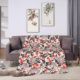 Qycazzw Opossum - Manta de franela con temática de animales, cálida y acogedora manta suave para recámara, camping, sofá, decoración de 50 x 60 pulgadas