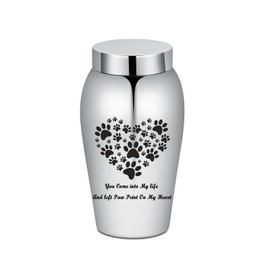 VCCWYQK Large Urns for Human Ashes Cremation Urns for Dogs Cat Ashes Stainless Steel Urns Funeral Memorial Keepsake for Human Pet Ash Holder