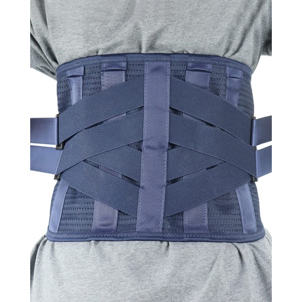 Back Brace for Lower Back Pain Relief with 7 Stays, HONGJING Lumbar Support Belt with Breathable Mesh for Heavy Lifting and Sciatica Pain Relief (M)