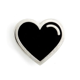 These Are Things Black Heart Enamel Pin