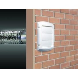 DUNDAS JAFINE LC4WX 4" PROVENT LOUVERED DRYER EXHAUST CAP - WHITE