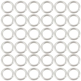 SUNNYCLUE 1 Box 2000pcs Open Jump Rings 5mm 304 Stainless Steel Jump Rings Split O Rings Link Rings Metal Jumping Rings Keychain Rings for jewellery Making Accessories DIY Earrings Bracelet Necklace