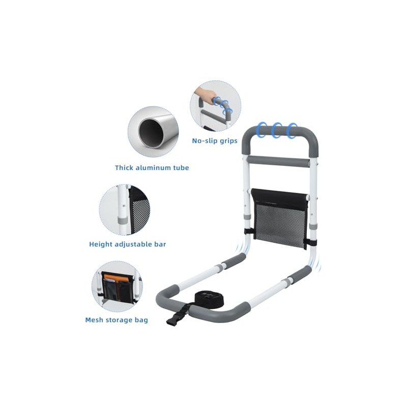 Bed Rails for Elderly Adults - 350LBS Heavy Duty Bed