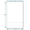 Perforated Paper, 3" From Bottom, Horizontal on White 24# LEGAL