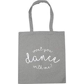 Hippowarehouse Won't You Dance With Me Tote Shopping Gym Beach Bag 42cm x38cm, 10 litres