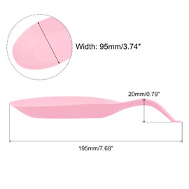 uxcell Silicone Spoon Rest, 7.68" x 3.74" Heat Resistant Kitchen Utensil Holder Spatula Ladle Rest for Counter Stove Top, Pink 4Pcs