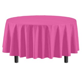 6-pack Premium - Funda para mesa de plástico Mantel de plástico 30 colores, Cerise, 6