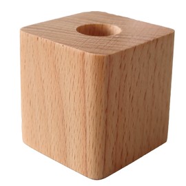 GBTUPOKW Single Pen Holder Wood Pen Pencil Holder Stand Multi Purpose Natural Wood Pencil Cup Pot Desk Organizer Storage Box