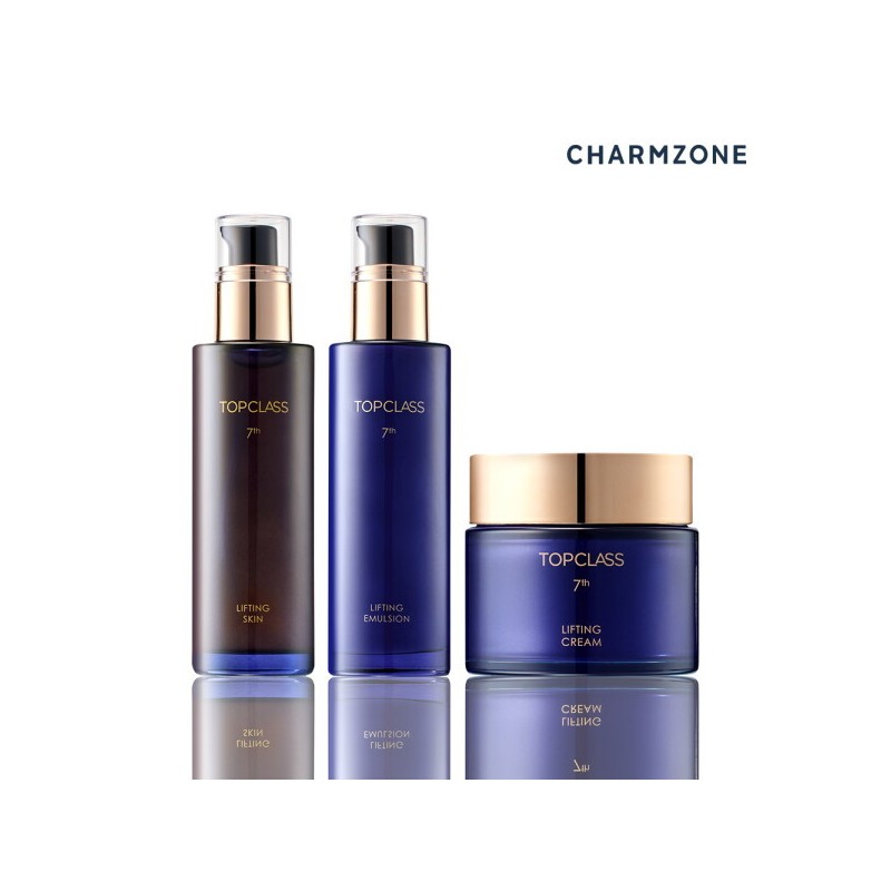 Charmzone 참존 탑클래스 7세대 리프팅 기초세트 3종(스킨+에멀전+크림) Charmzone Top Class