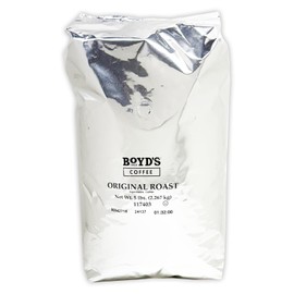 Boyd’s Original Roast Whole Bean Coffee, Medium Roast, 5lb Bag – Mellow & Balanced with a Hint of Sweetness