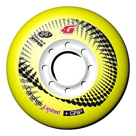 Hyper Concrete + G inline skating Wheels Limited Edition Component for Skates 80 mm/84 A Inline Skates Sports and leisure, Pack of 4, Yellow