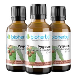 BIOHERBA 3 Stk. Pygeum africanum Tropfen, Tinktur mit Vitamin B1 ?C Pflanzlicher Extrakt, 50 ml von BIOHERBA PZN 18217875