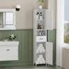Homhedy 67" H Tall Bathroom Storage Cabinet with 2 Barn