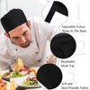 4 Pack Unisex Chef Hats Adjustable Kitchen Cooking Caps with
