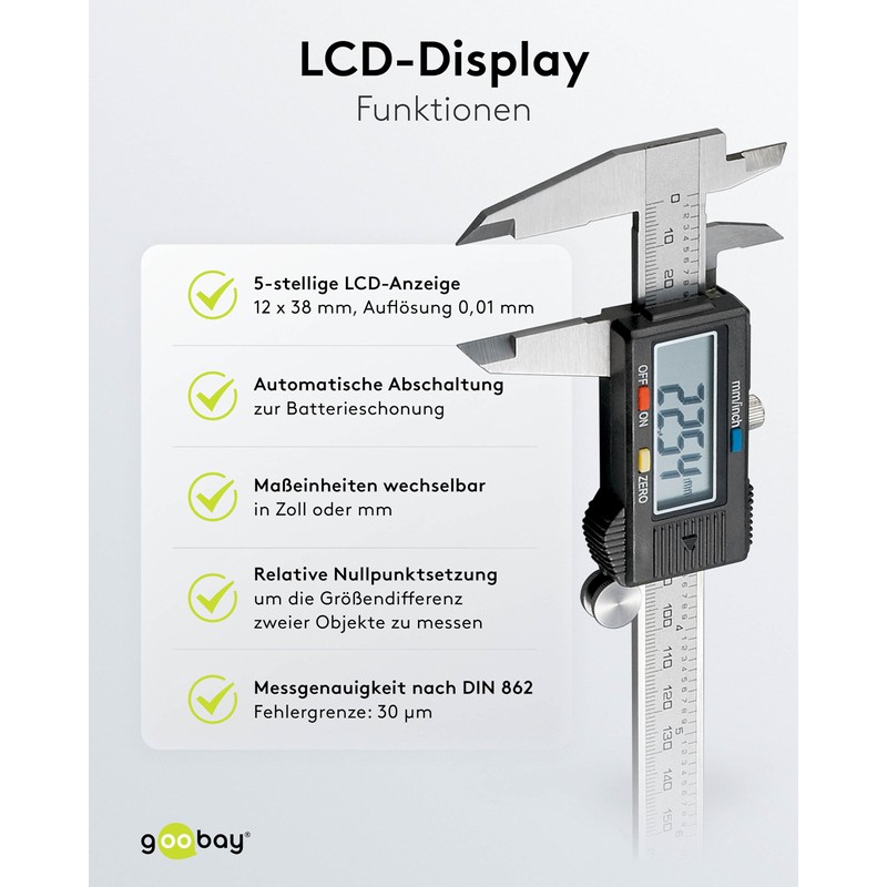Fixpoint WZ SL 150 D Caliper Rule Digital Black